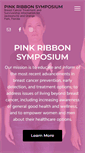 Mobile Screenshot of pinkribbonsymposium.org