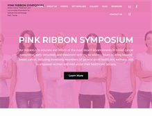 Tablet Screenshot of pinkribbonsymposium.org